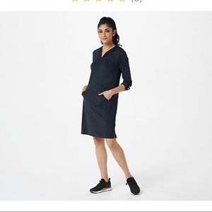 AmberNoon II SunSnug UPF 50 Hooded Knit Dress/Coverup - M